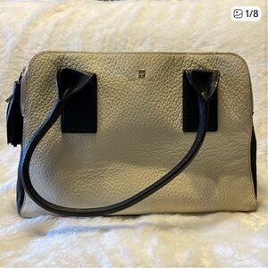 Kate Spade Southport avenue Lydia satchel white black